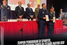 Tempuh Pendidikan di Spanyol, Perwira TNI AU Selesaikan Curso de Estado Mayor XXV