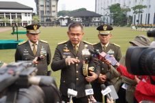 Konfrensi pers Kepala Staf Angkatan Darat (Kasad) Jenderal TNI Maruli Simanjuntak M.Sc., yang digelar di Lapangan Markas Besar Angkatan Darat (Mabesad), Jakarta, Senin (22/7/2024)