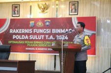 Direktorat Binmas dan fungsi Binmas dari Polres/ta jajaran, di aula Catur Prasetya Polda Sulut, (13/8/2024)