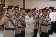 Upacara yang berlangsung di Aula Tribrata Polda Sulut, (Foto dok)